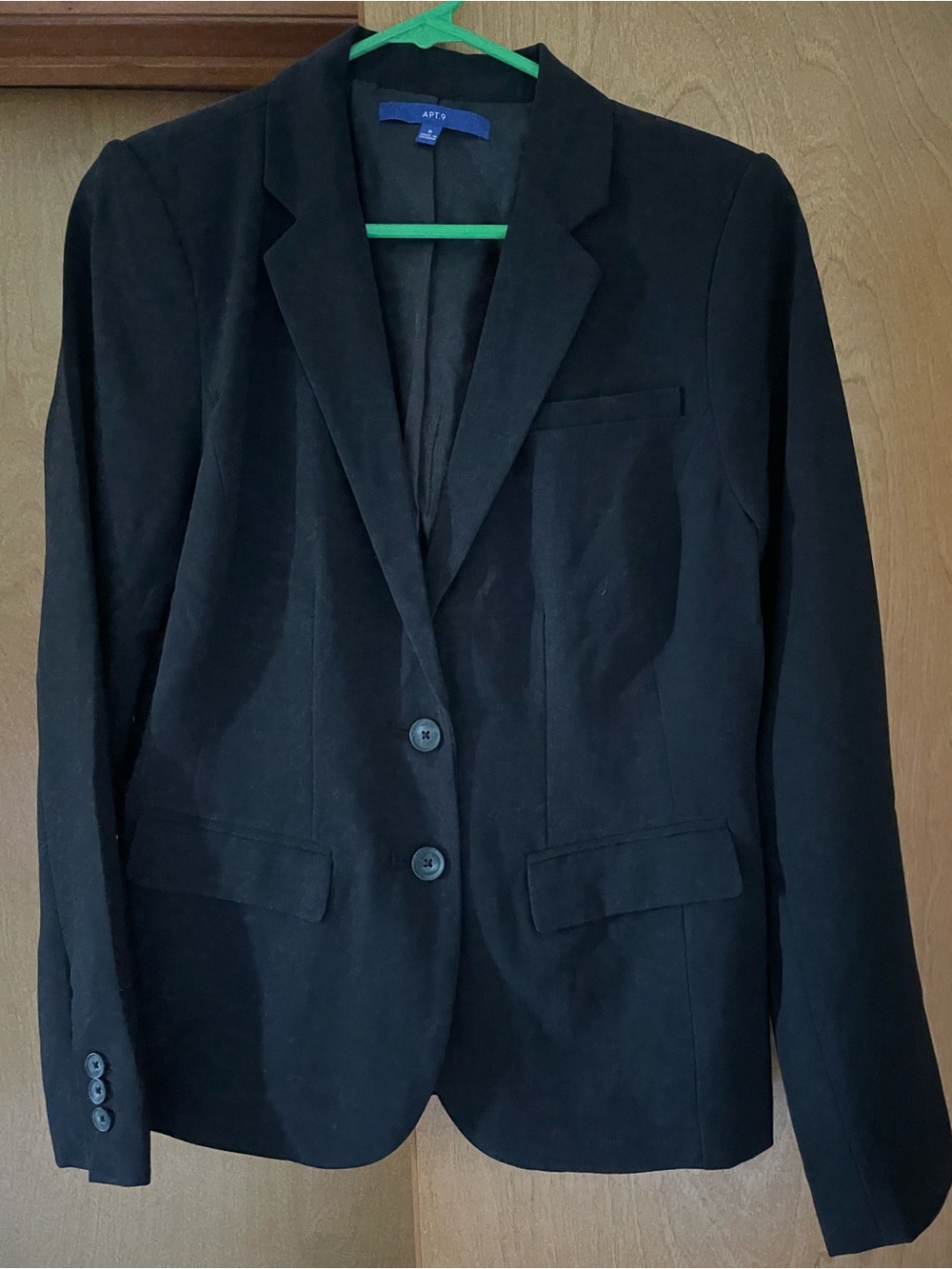 Apt. 9 Black Women’s Two-Button Blazer
